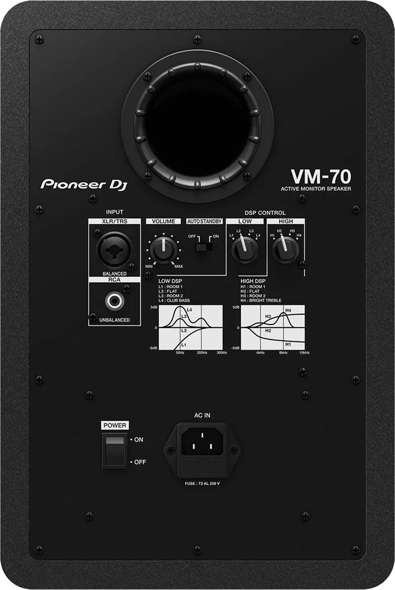 Pioneer VM-70 Actieve Studiomonitor 6,5 Inch - Zwart