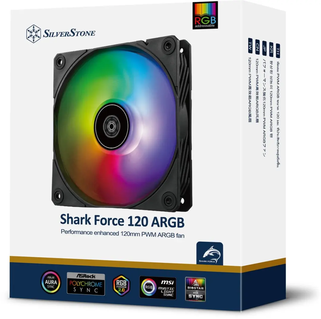 SilverStone Shark Force 120 ARGB Ventilator