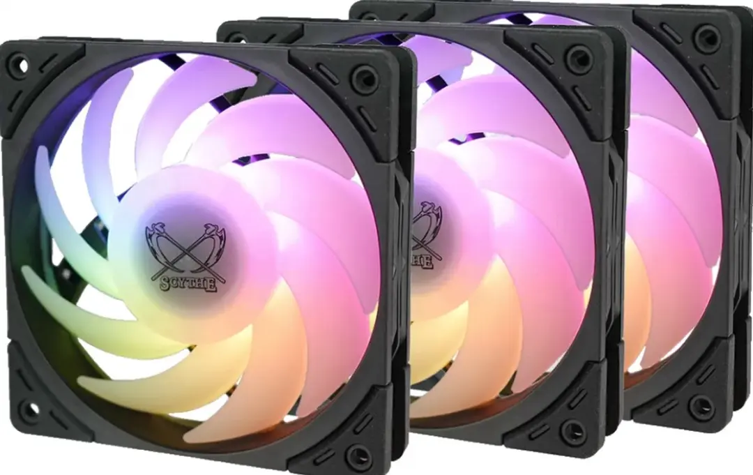 Scythe Wonder Tornado ARGB WT1225FD25ARX3-P Ventilatoren - 3x 120mm - 60.29 cfm