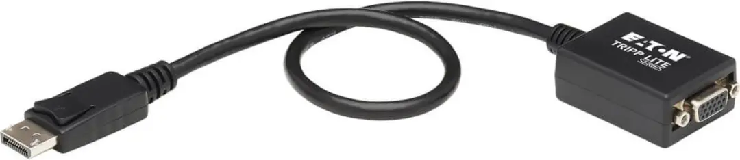 Tripp Lite P134-001-VGA VGA naar DisplayPort Kabel - 0,31m - Zwart