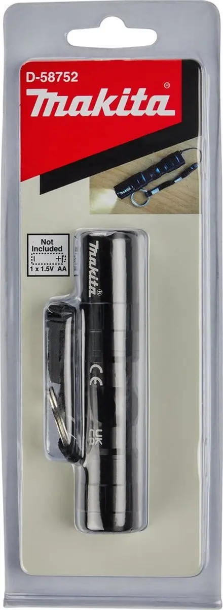 Makita D-58752 LED Zaklamp - 1.5V - Zwart - afbeelding 6 van 6