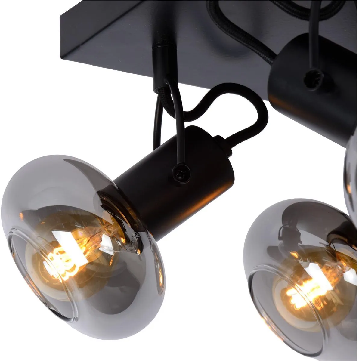 Lucide MADEE Plafondspot 4xE14 - Zwart