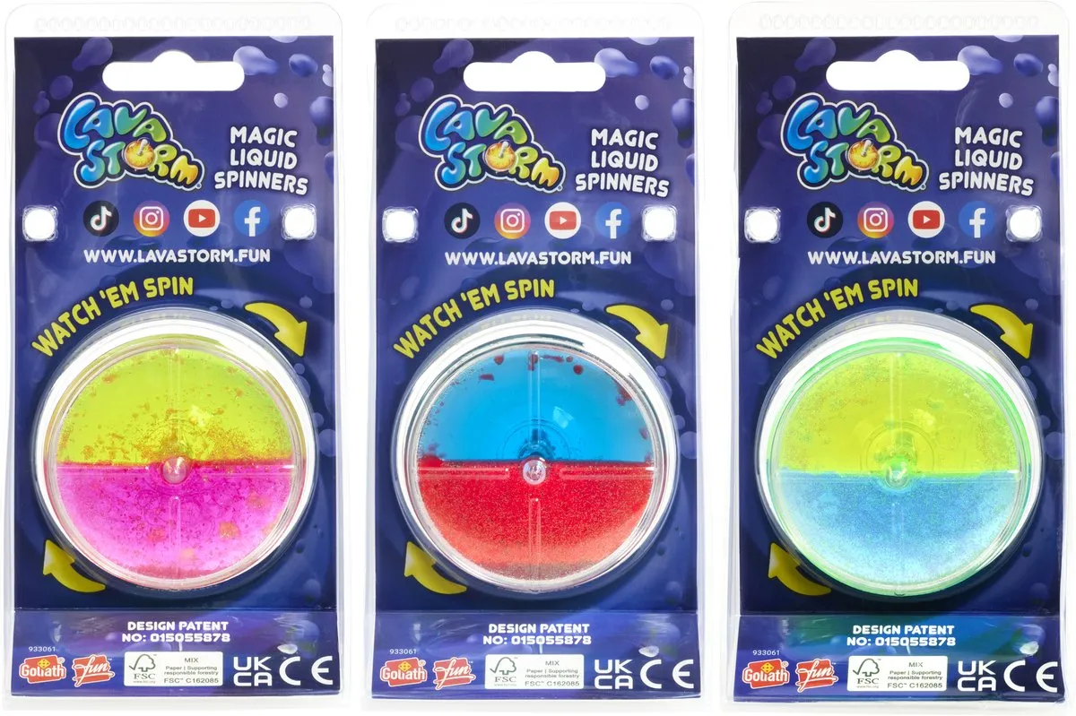 Goliath Magic Liquid Lava Spinners - 933061.024 - Multicolor