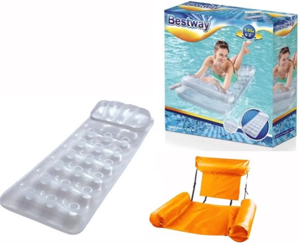 Bestway Floating Bed 188x71cm + Waterstoel 100x120cm