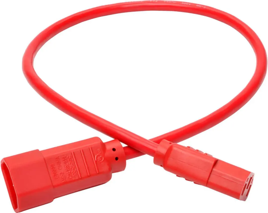Tripp Lite P004-002-ARD Elektriciteitssnoer - Rood 0,6m C13-C14