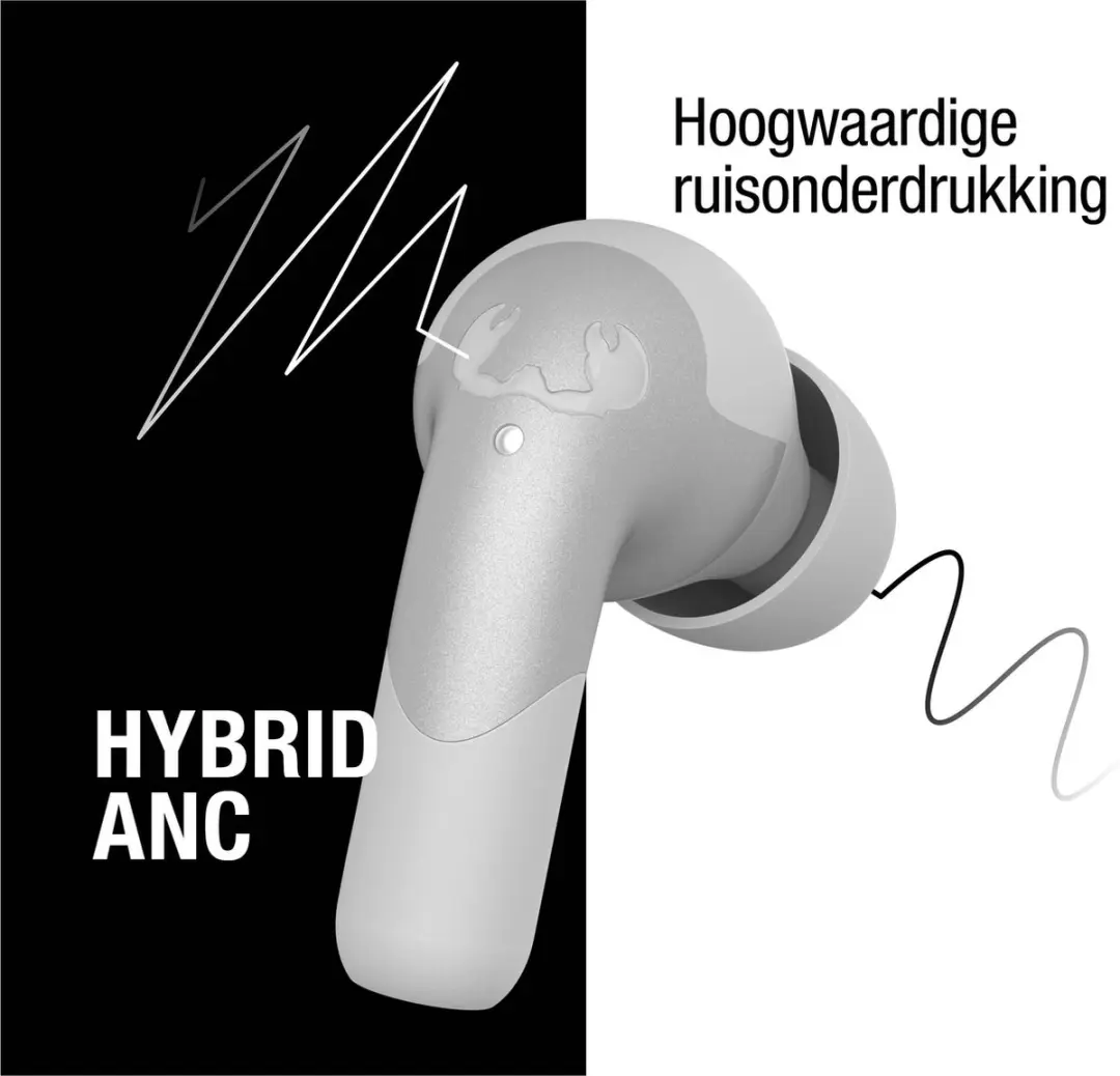 Fresh 'n Rebel Twins Ace Oordopjes - Active Noise Cancelling - 34 uur - Ice Grey - afbeelding 6 van 6