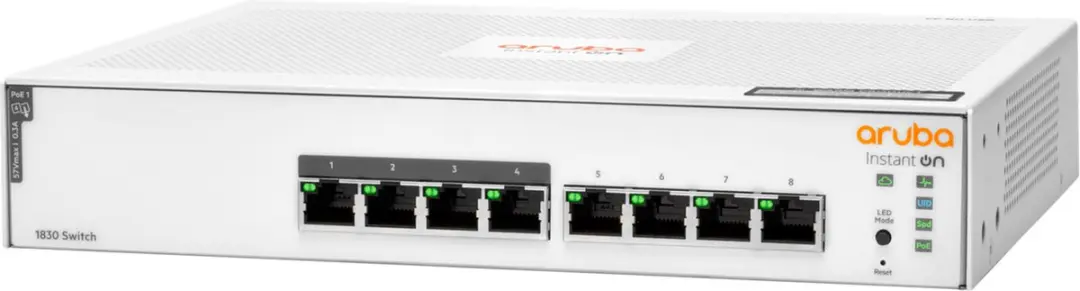 HPE Aruba JL811A Switch - 8x PoE 65W Wit