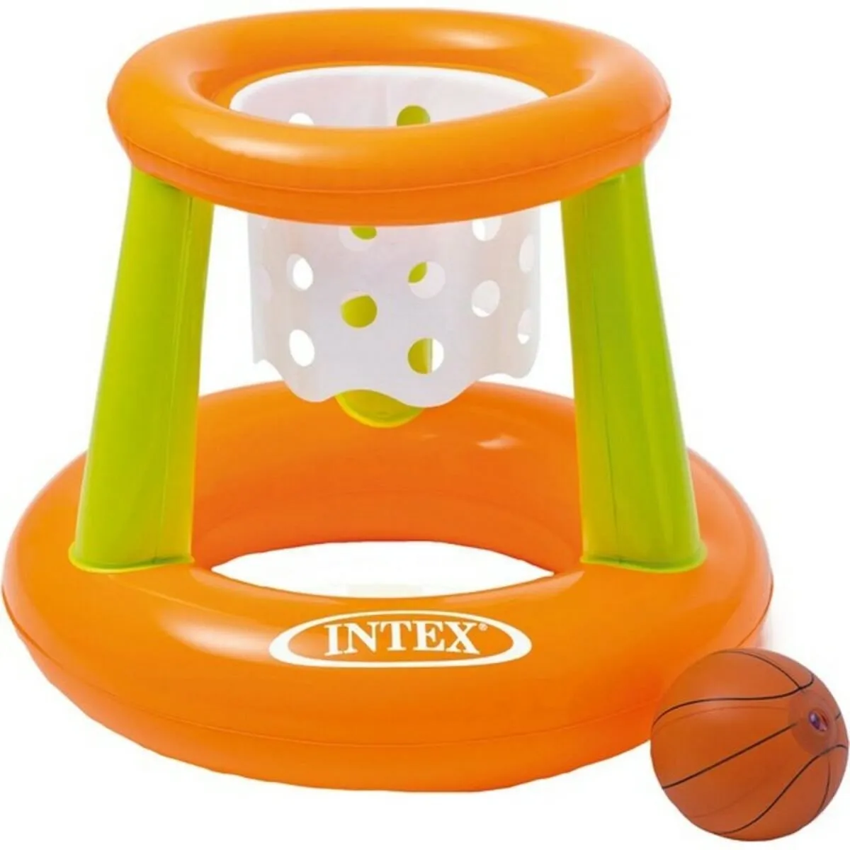 Intex Drijvende Basketbal 67x55cm - Oranje/Groen