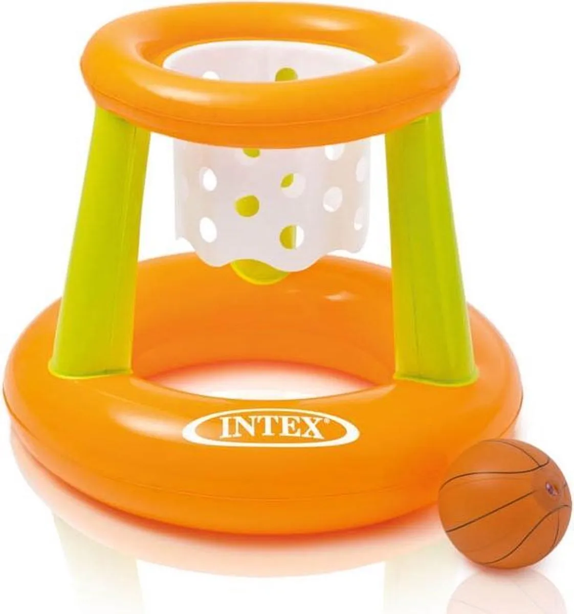 Intex Drijvende Basketbal 67x55cm - Oranje/Groen