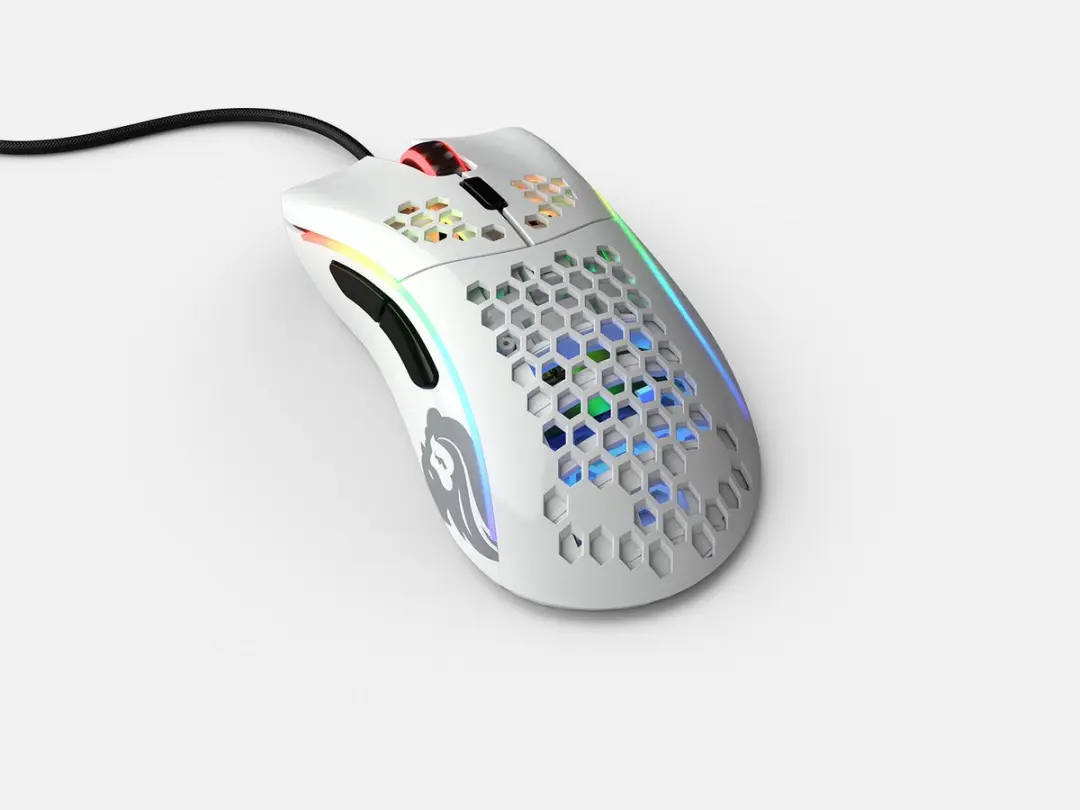 Glorious Model D Small Muis - Glossy Wit