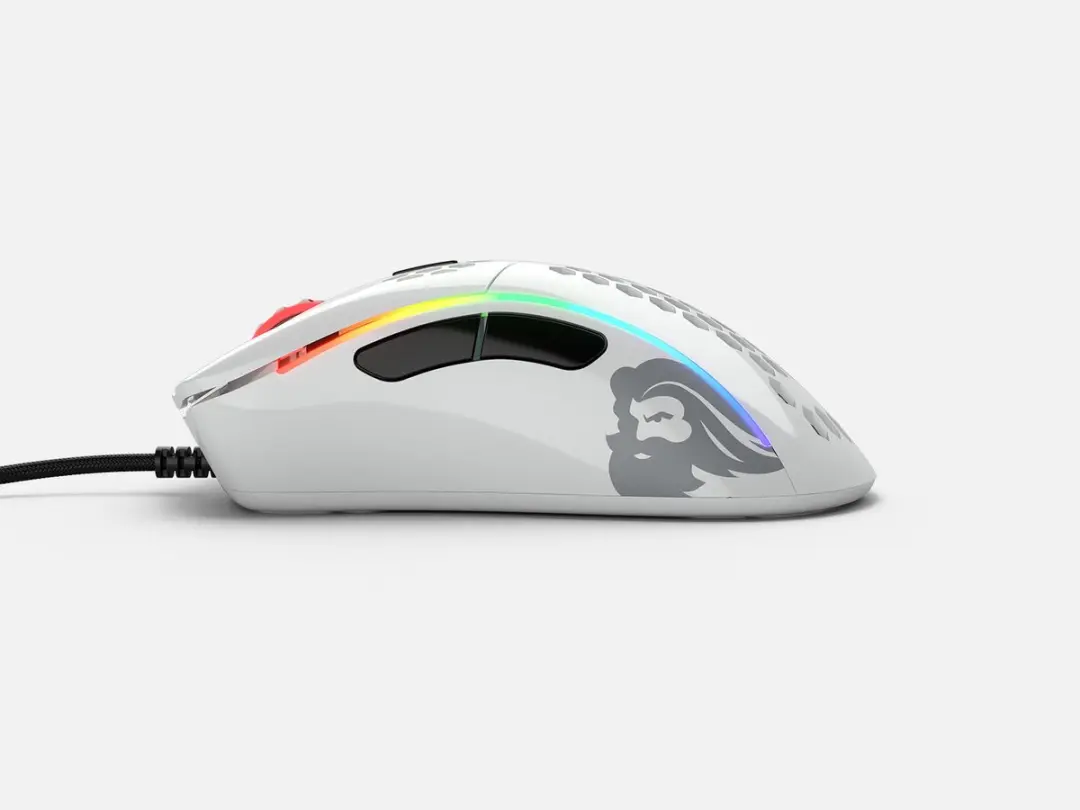 Glorious Model D Small Muis - Glossy Wit - afbeelding 6 van 6