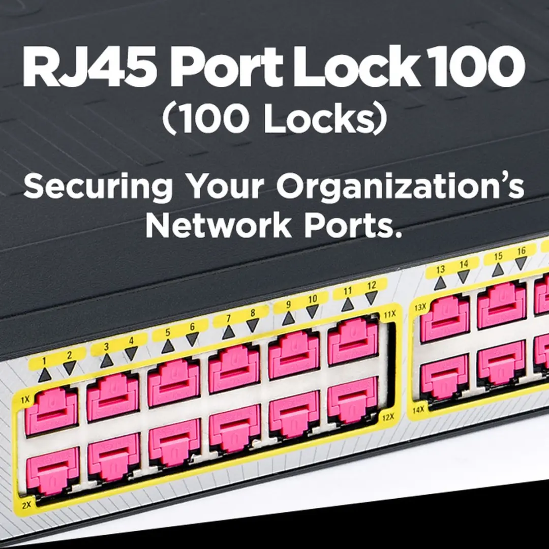 SmartKeeper Essential RJ45 Port Lock - Roze - 100 Stuks