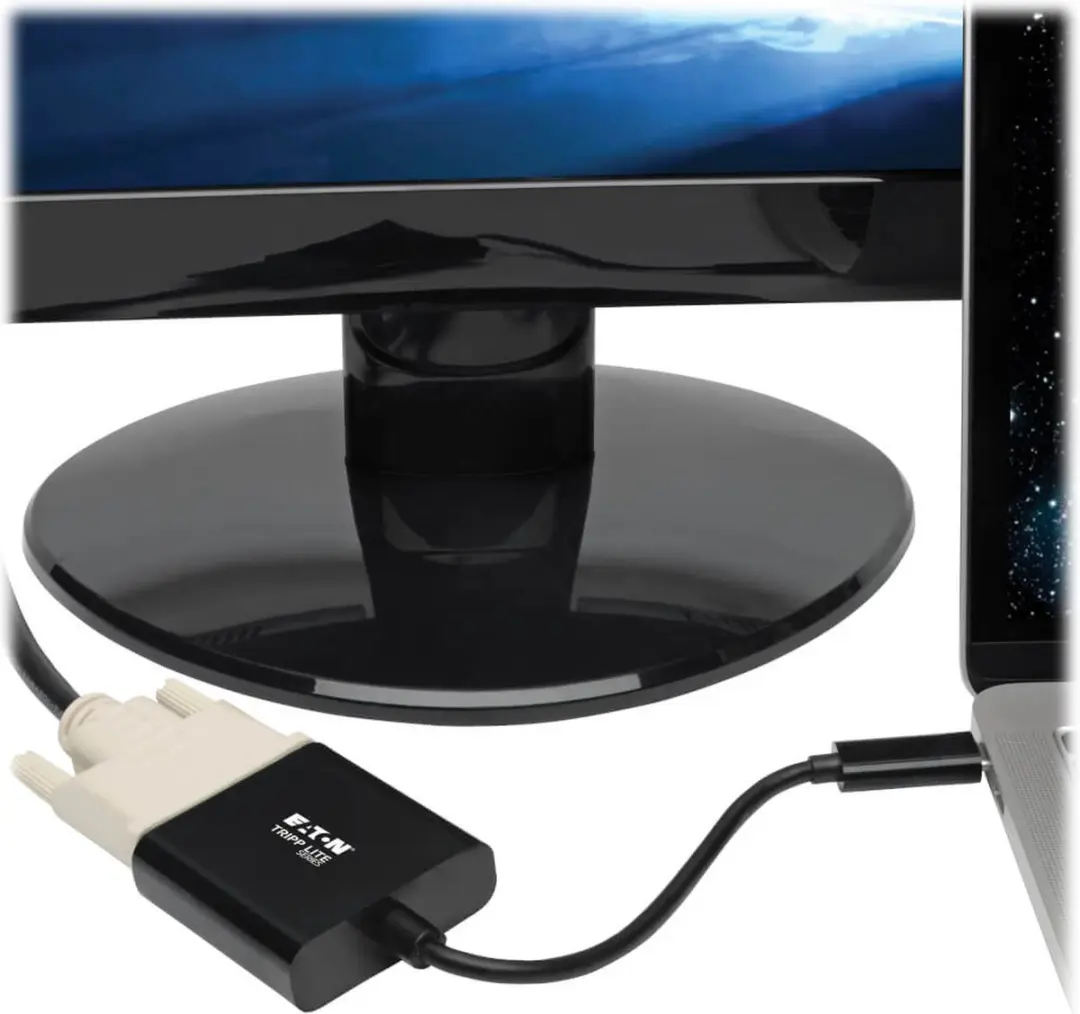 Tripp Lite U444-06N-DVIBAM USB-C naar DVI-D Kabel - 0,15m - Zwart