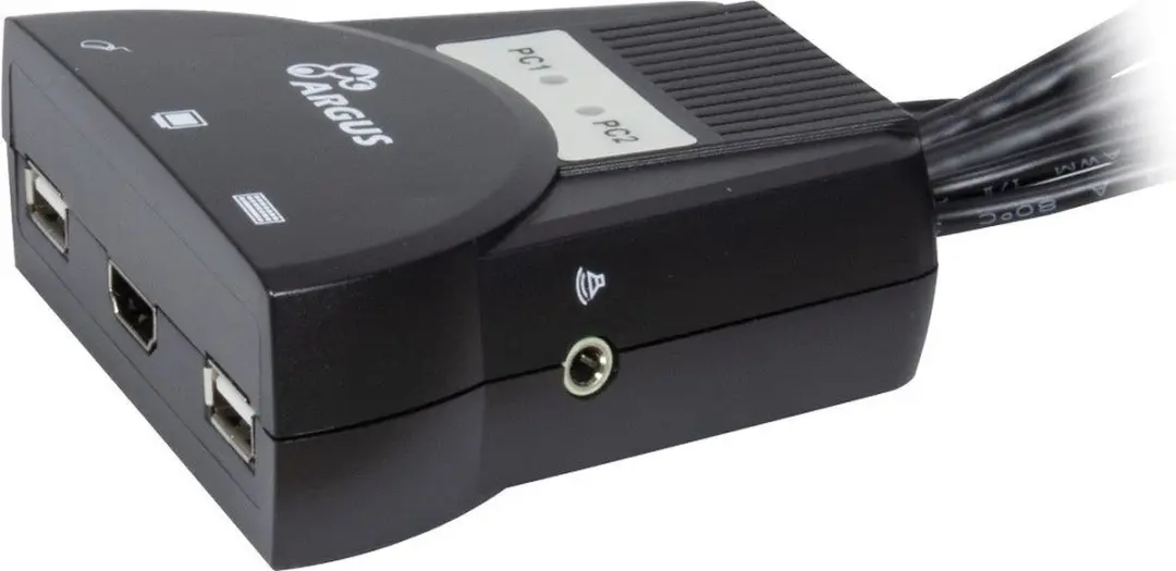 Intertech 88887340 KVM-switch - Zwart
