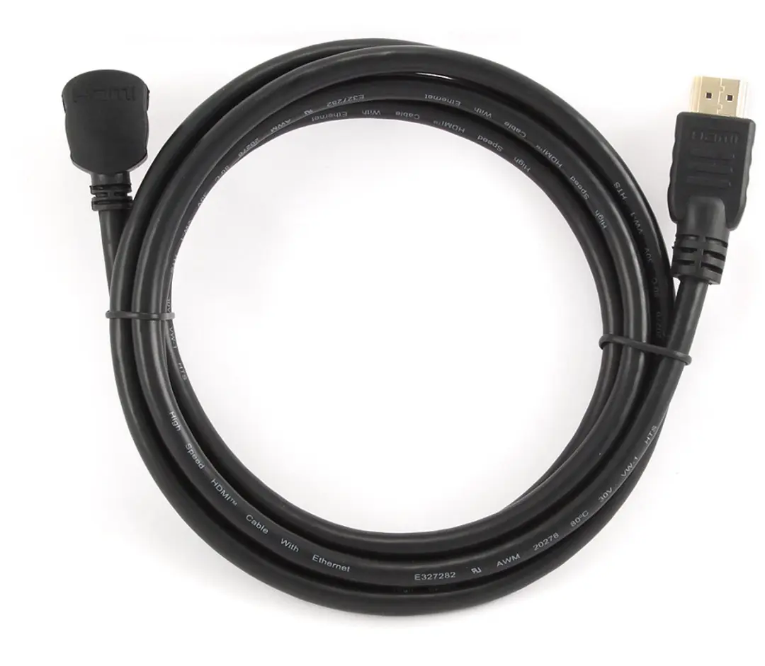 Cablexpert CC-HDMI490-6 HDMI-kabel - Gehoekte connector - Zwart
