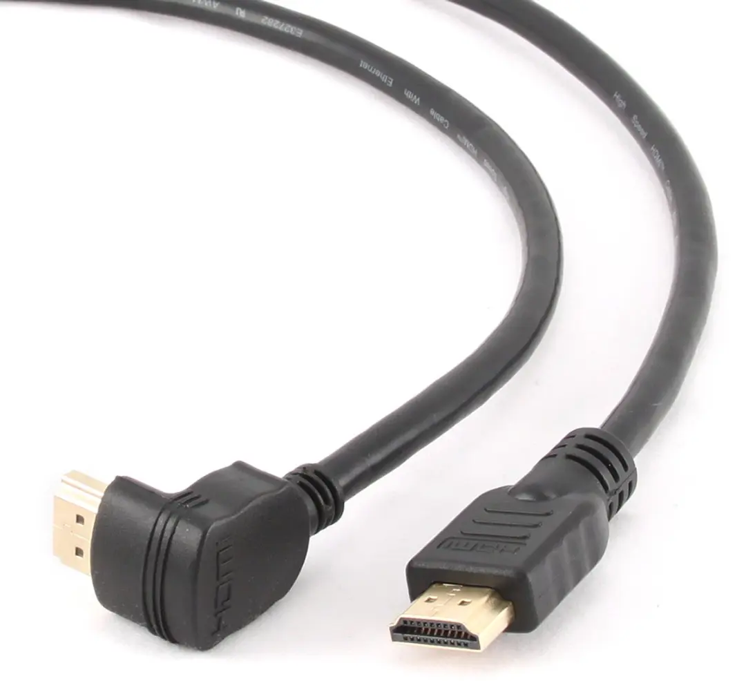 Cablexpert CC-HDMI490-6 HDMI-kabel - Gehoekte connector - Zwart