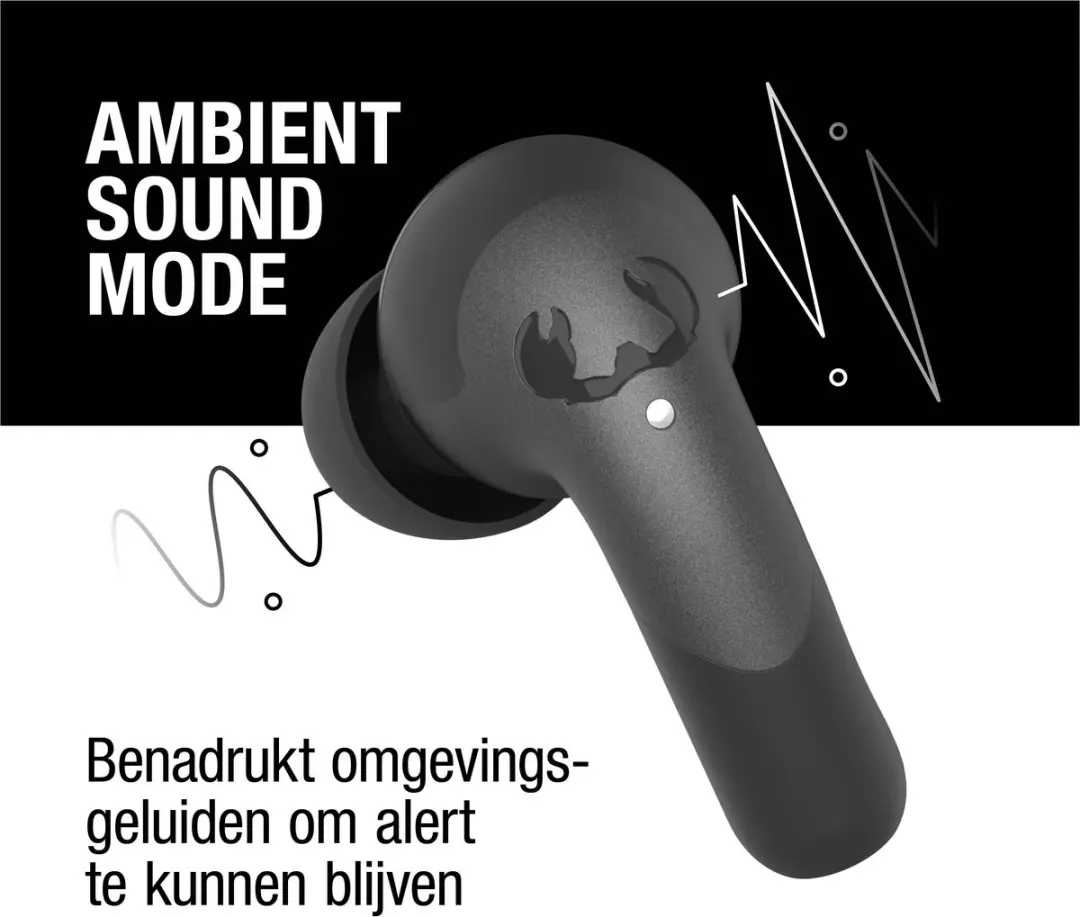 Fresh 'n Rebel Twins Ace Oordopjes - Active Noise Cancelling Storm Grey
