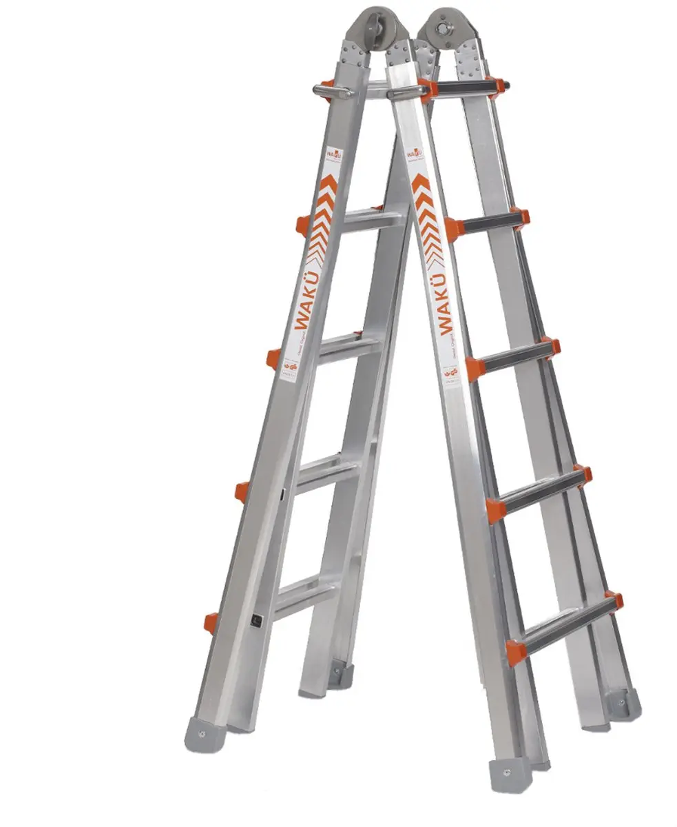 Waku Telescopische Vouwladder 4x5 Sporten