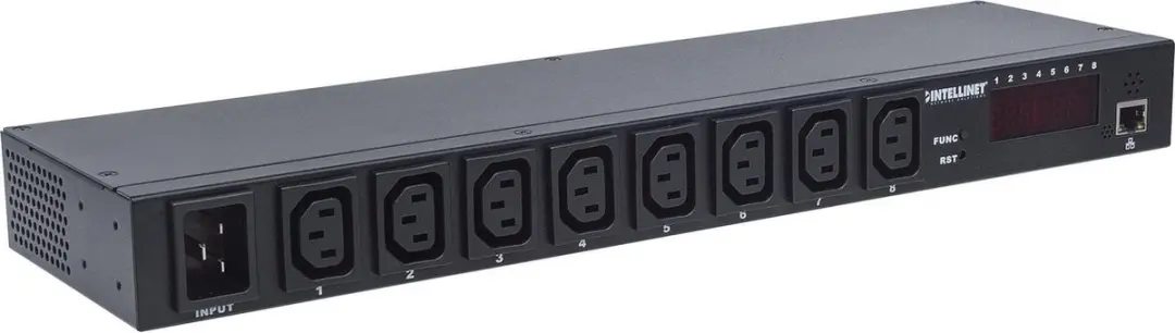 Intellinet 19" PDU 8x C13 - Zwart