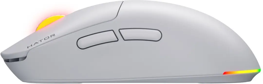 HATOR Quasar 3 HTM731 Gaming Muis - Wit - 6 Knoppen