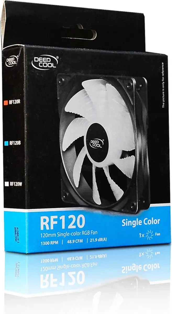 DeepCool RF120 DP-FLED-RF120-WH Ventilator 120mm - Zwart