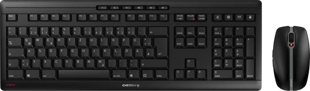 Cherry Stream JD-8560EU-2 Draadloos Desktopset - Zwart