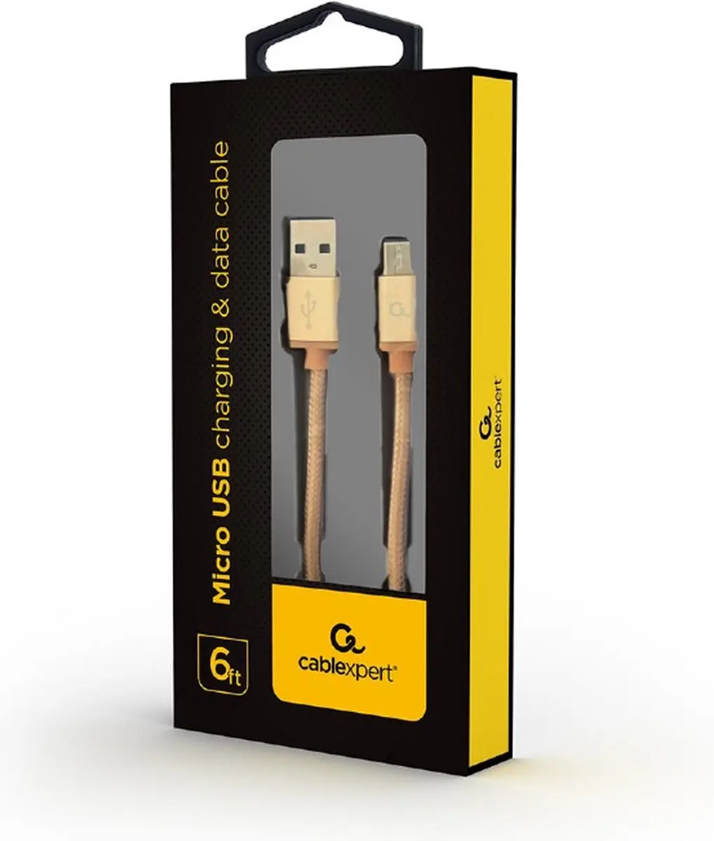Cablexpert Micro-USB Kabel 1.8m Goud