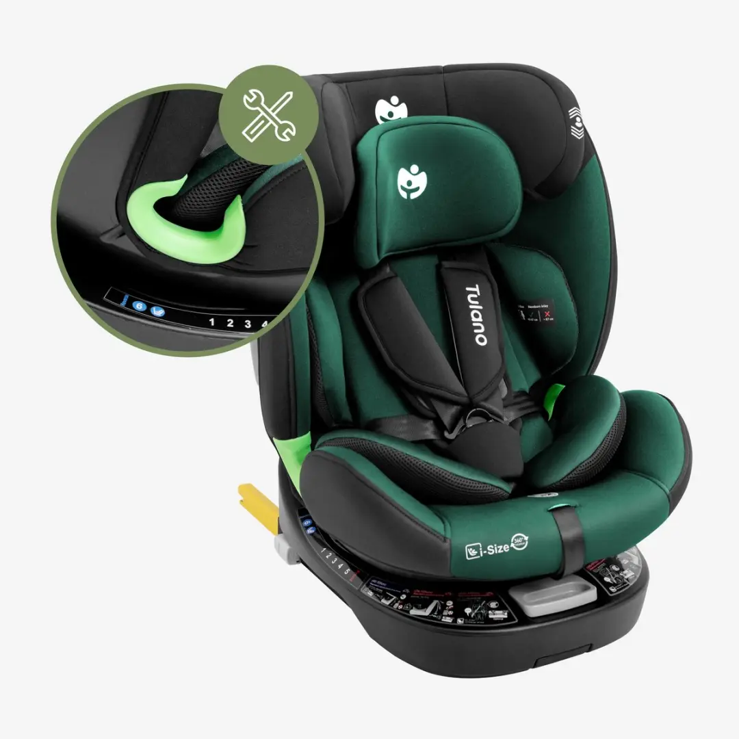 Tulano Loom 35 Kinderautostoel ISOFIX RWF Groen