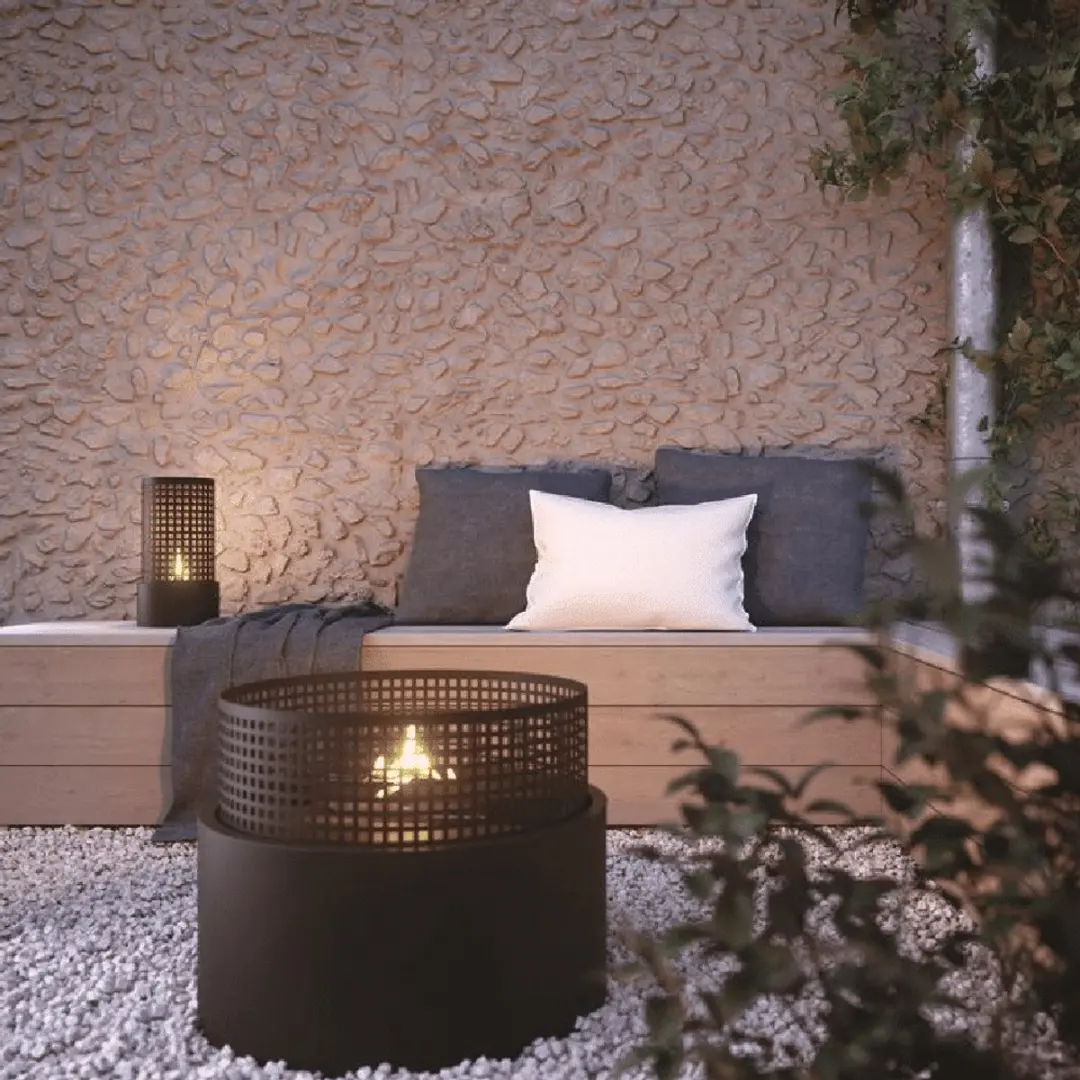 Tenderflame Plettenberg Design Haard - 2000W - Schwarz