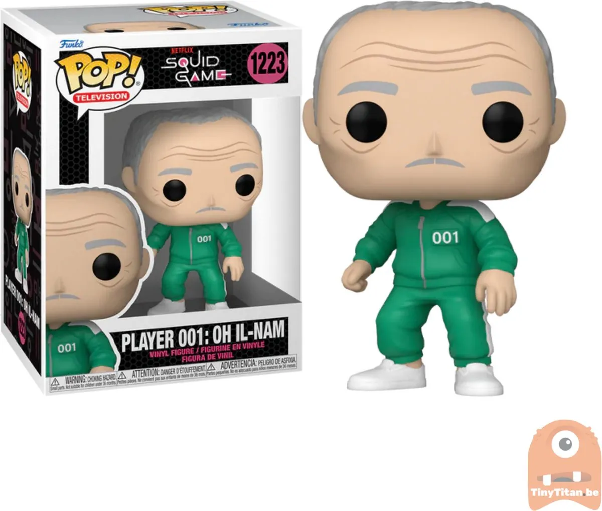 Funko Pop! Squid Game Il-nam 001 Verzamelfiguur - 9 cm - Multicolor