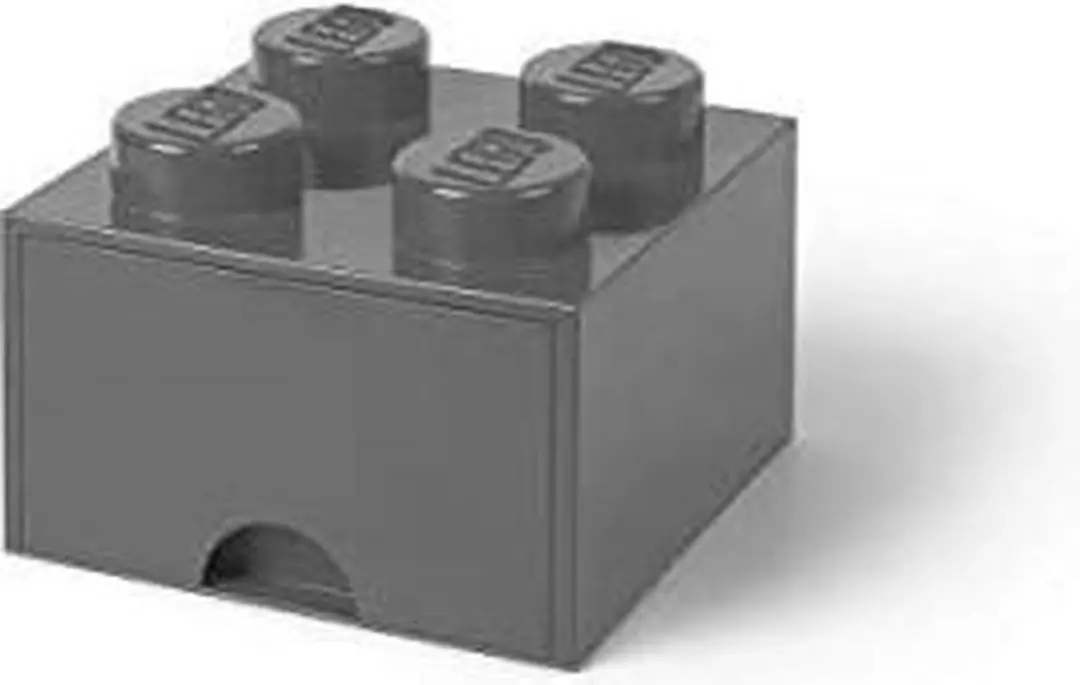 LEGO Brick 4 Opbergbox Grijs 5.7L