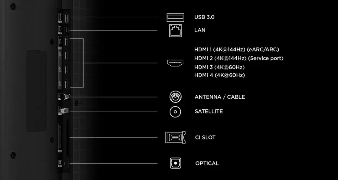 TCL 65MSQLED85L MSQLED 65" 4K Smart TV - Zwart