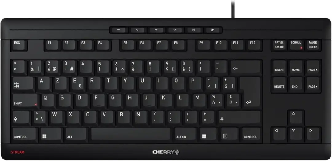 Cherry Stream JK-8600EU-0 Toetsenbord TKL - Wit