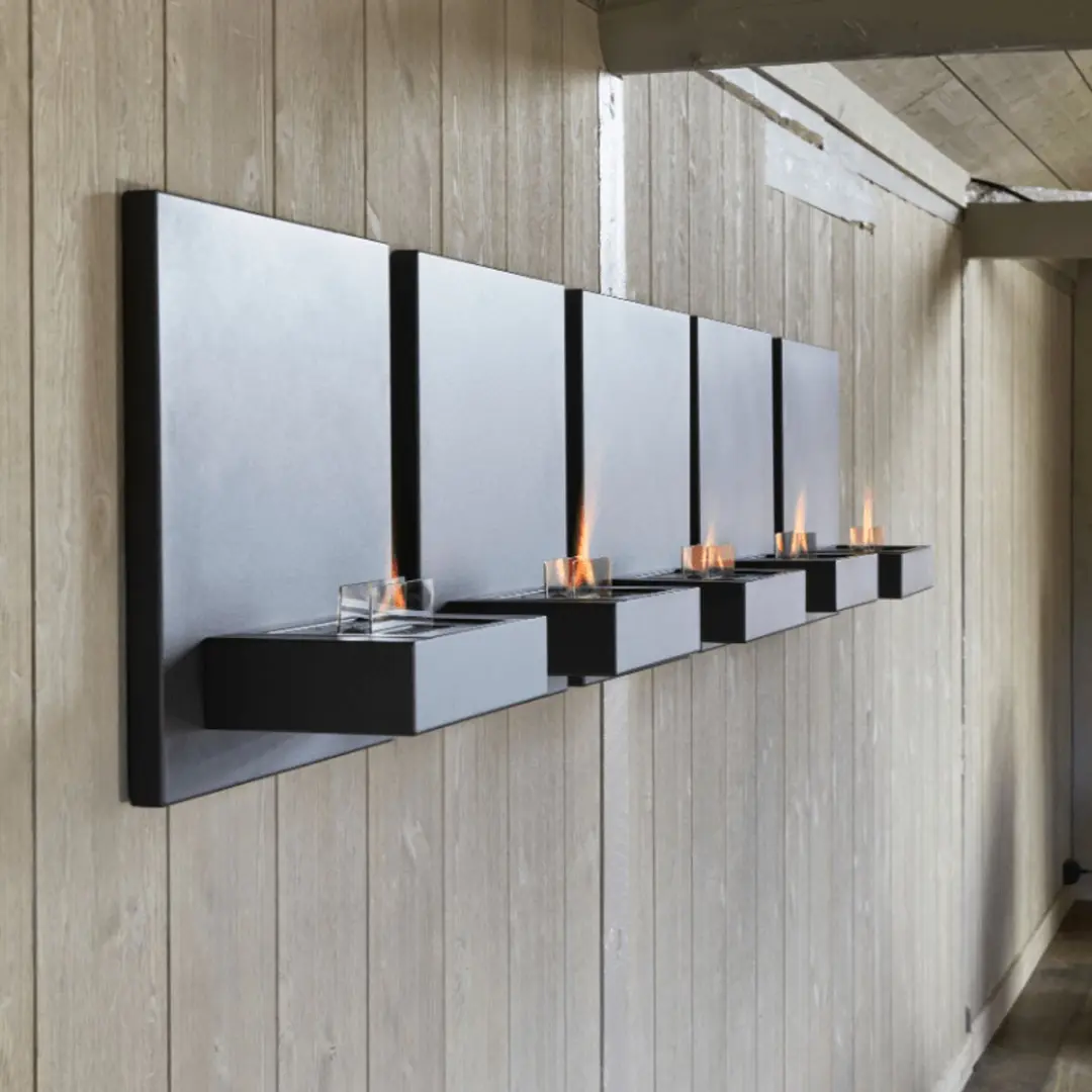 Tenderflame Square 180 Design Haard - 2000W - Schwarz