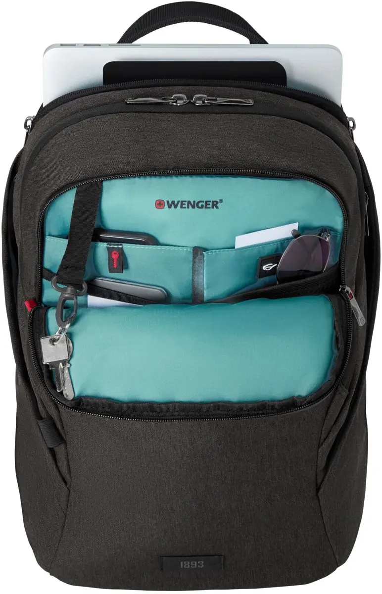 Wenger MX Light 16' Rugzak 21L - 12 inch - Donkergrijs - afbeelding 6 van 6