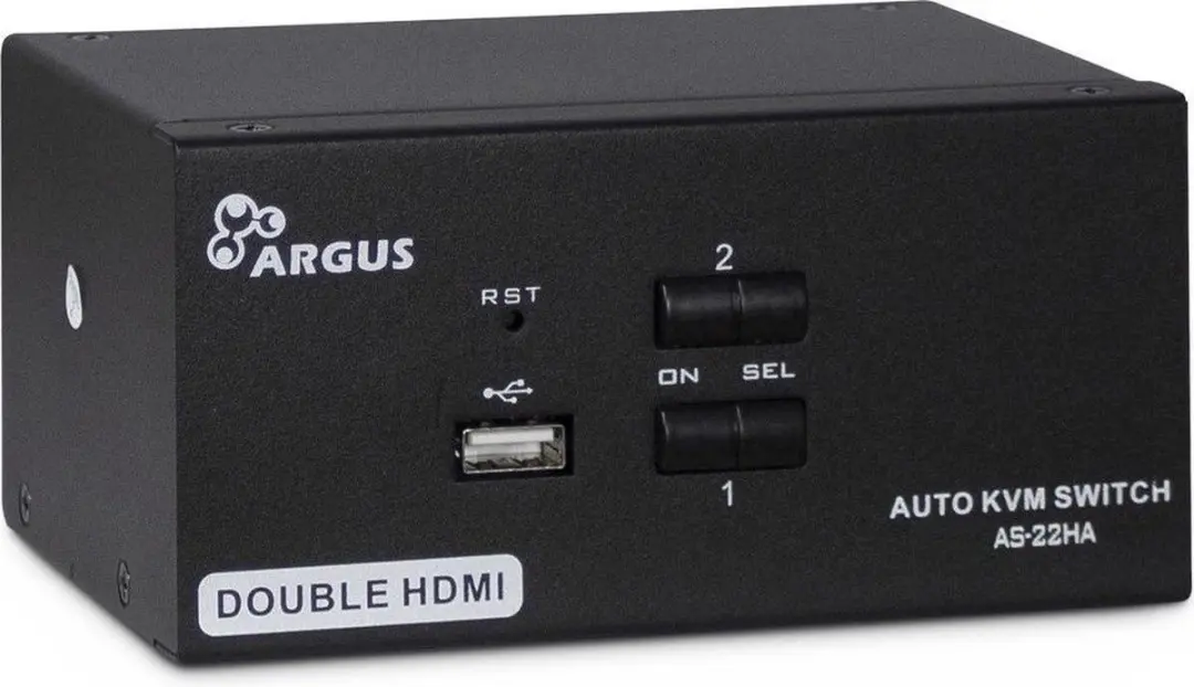 Intertech AS-22HA HDMI KVM-switch 2x USB2.0