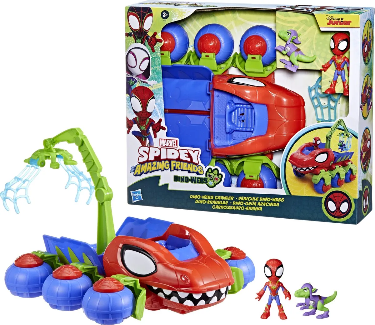 Hasbro Marvel Spidey Dino Webs Kraanauto Multicolor