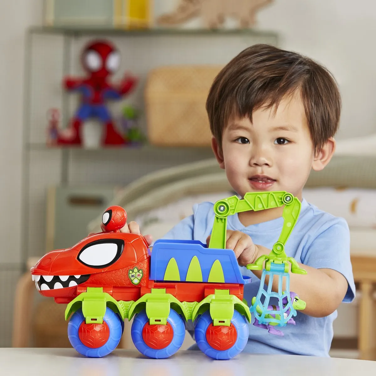 Hasbro Marvel Spidey Dino Webs Kraanauto Multicolor