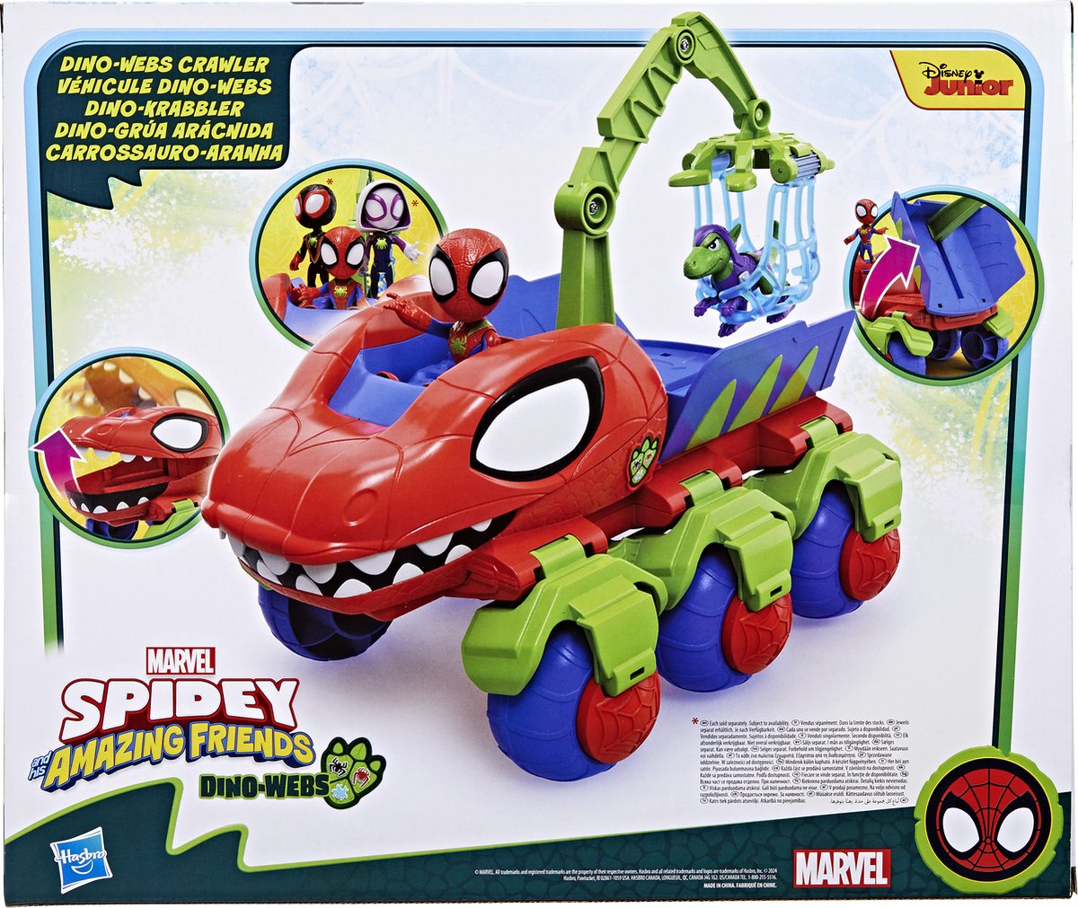 Marvel Spidey and His Amazing Friends Dino Webs Kraanauto