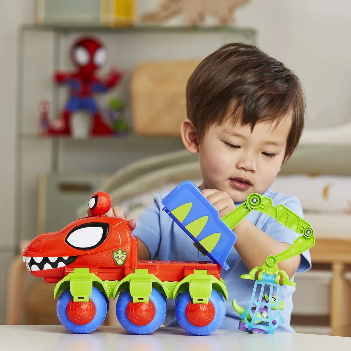Hasbro Marvel Spidey Dino Webs Kraanauto Multicolor