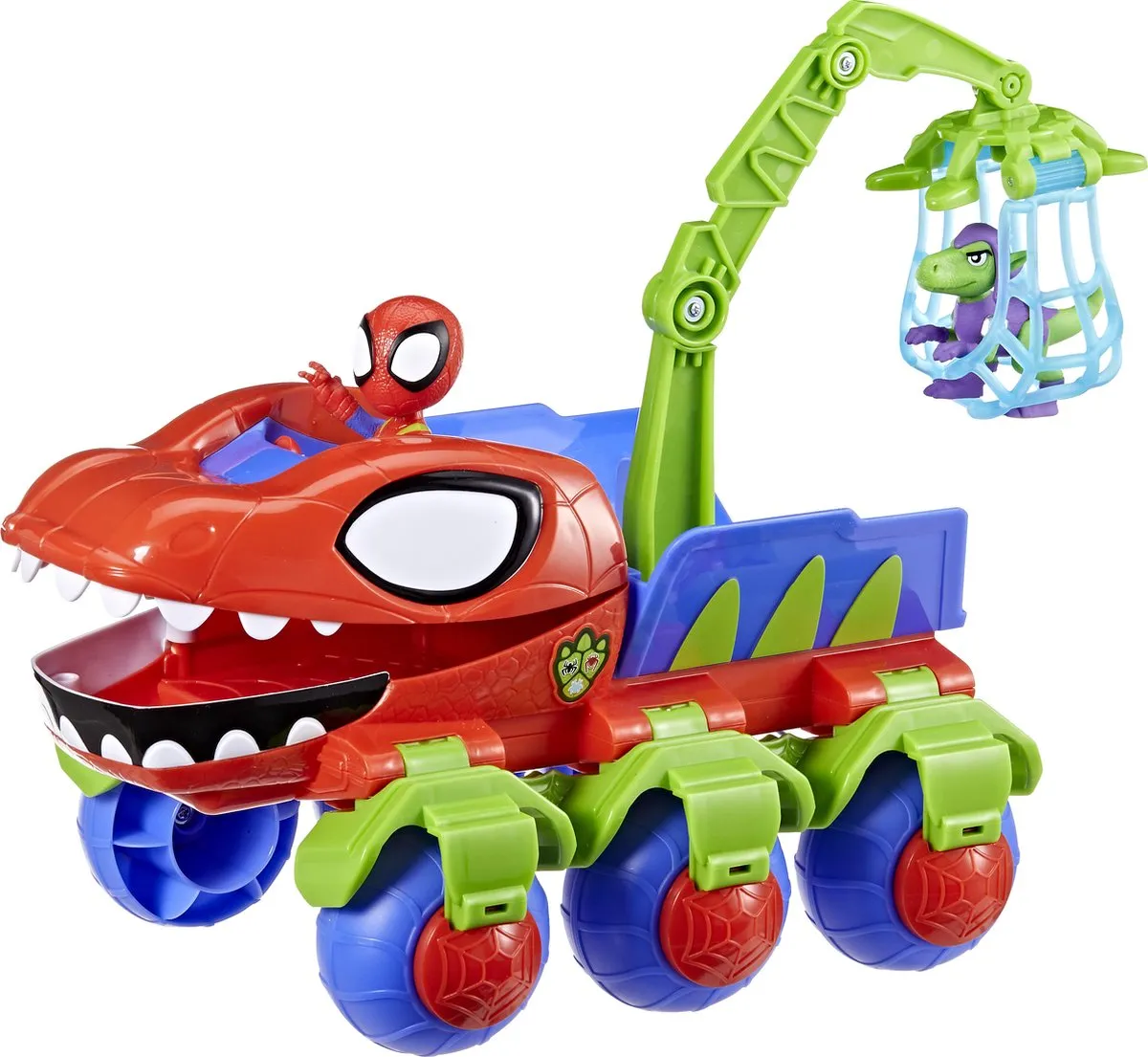 Hasbro Marvel Spidey Dino Webs Kraanauto Multicolor - afbeelding 6 van 6