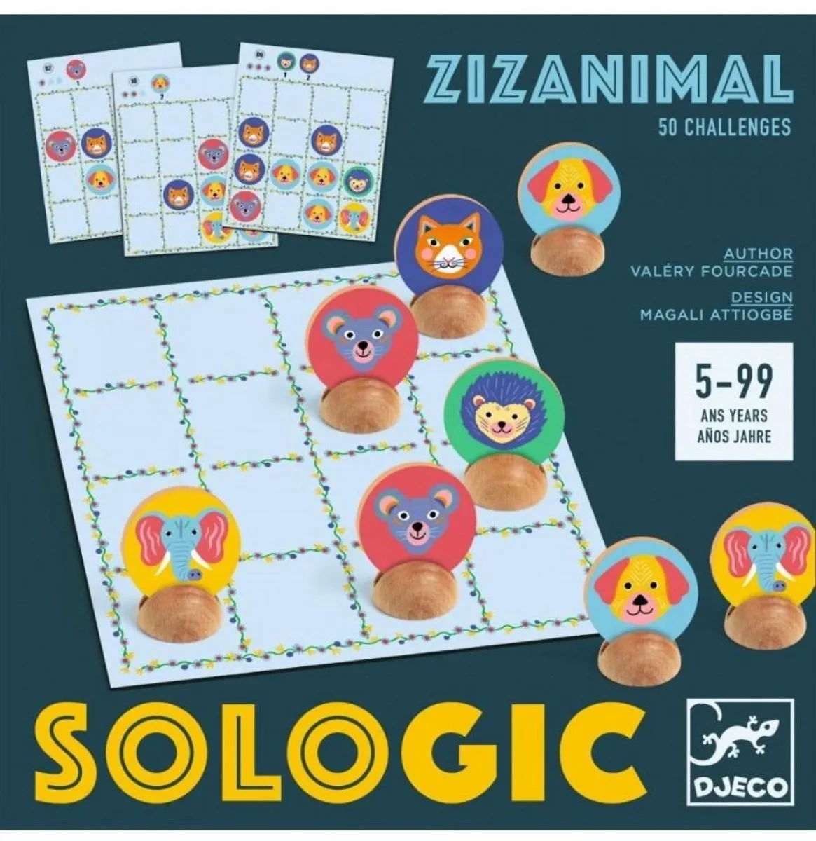 Djeco Zizanimal Logicaspel - 6 Spelers - Multicolor - afbeelding 3 van 3