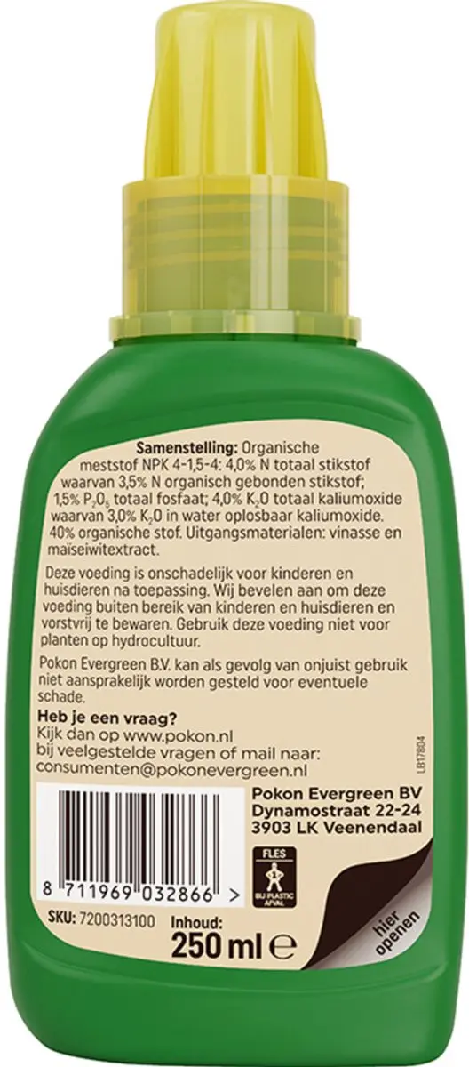 Pokon Bio Palm Voeding 250ml - afbeelding 6 van 6