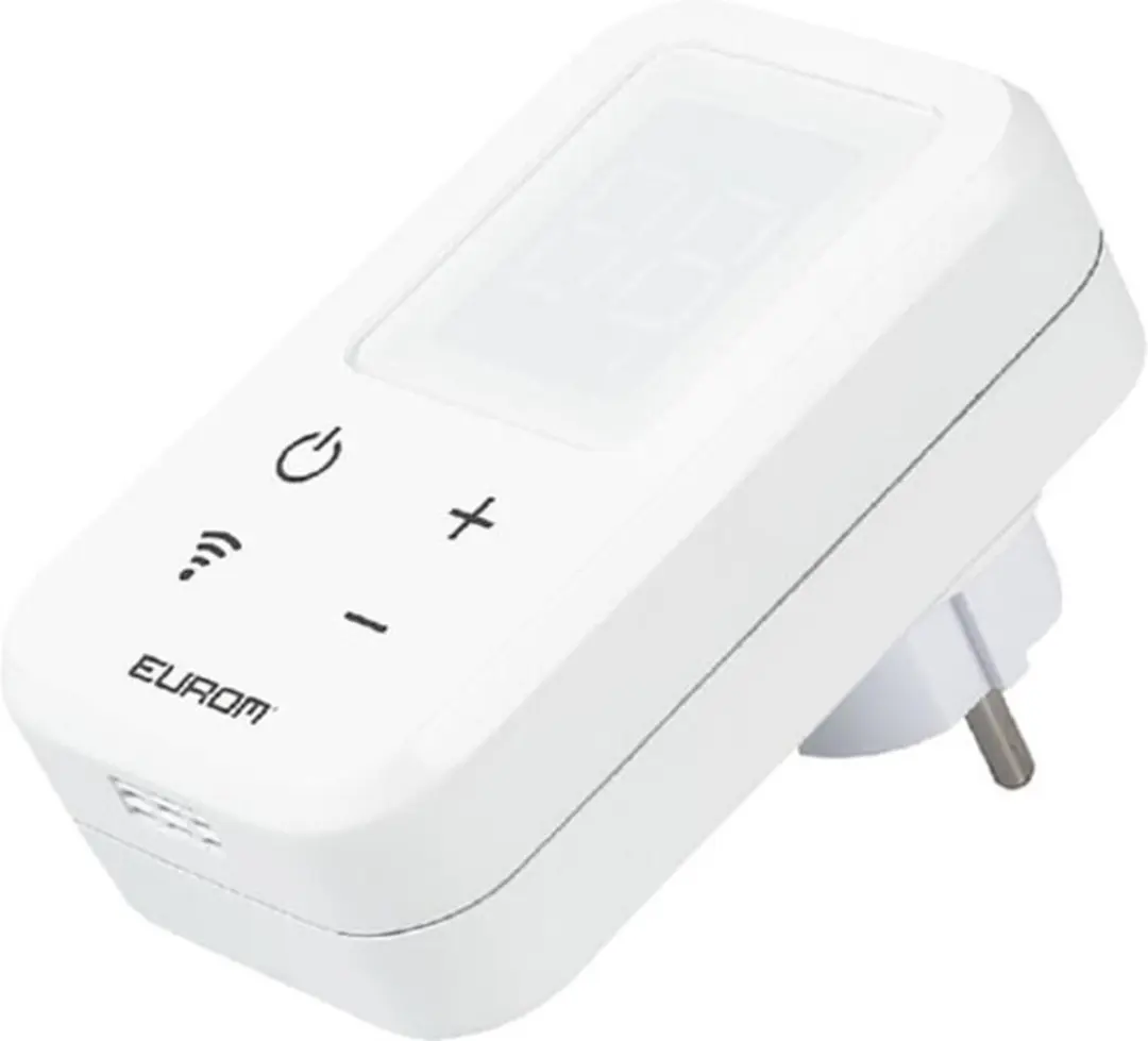 Eurom Wifi Thermostaat Plug-in 365764 - Wit