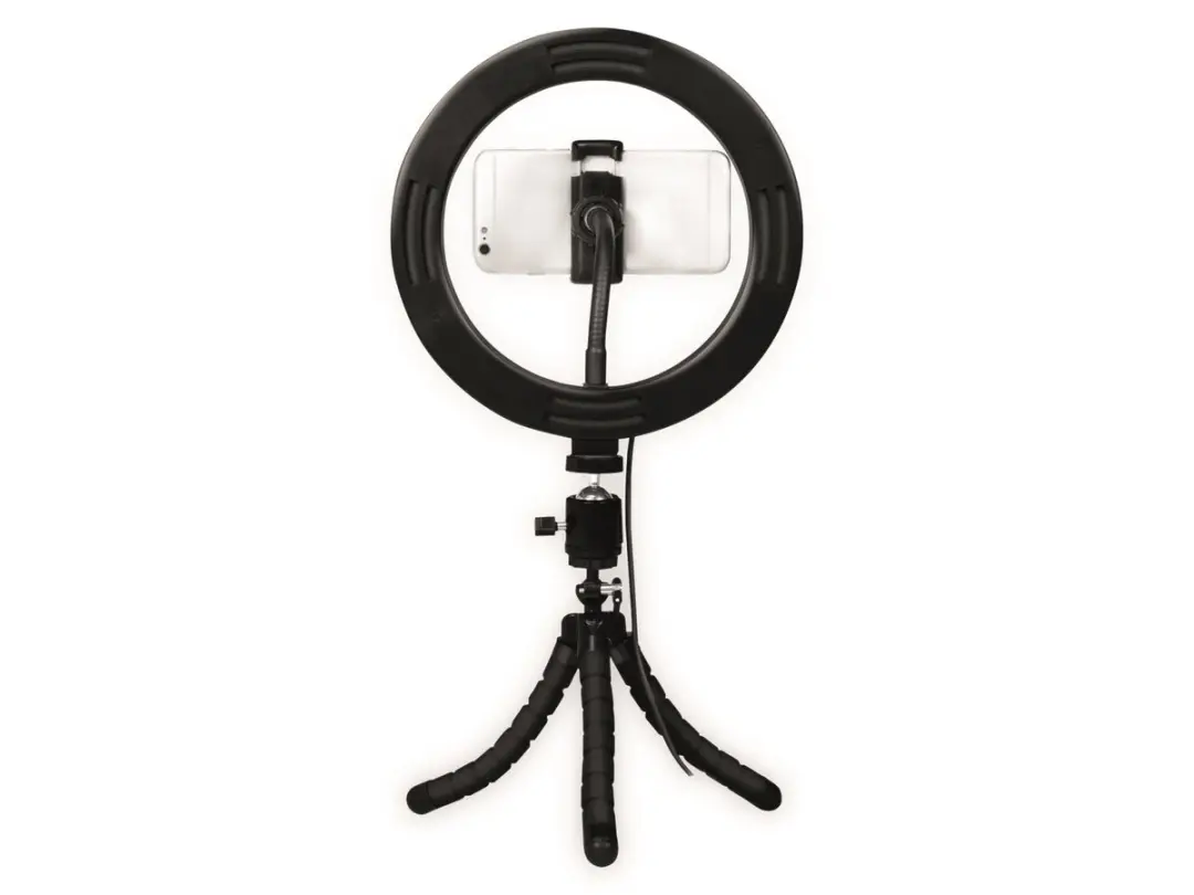 Logilink AA0151 LED-ringlamp 72 lampen - 20cm - Zwart