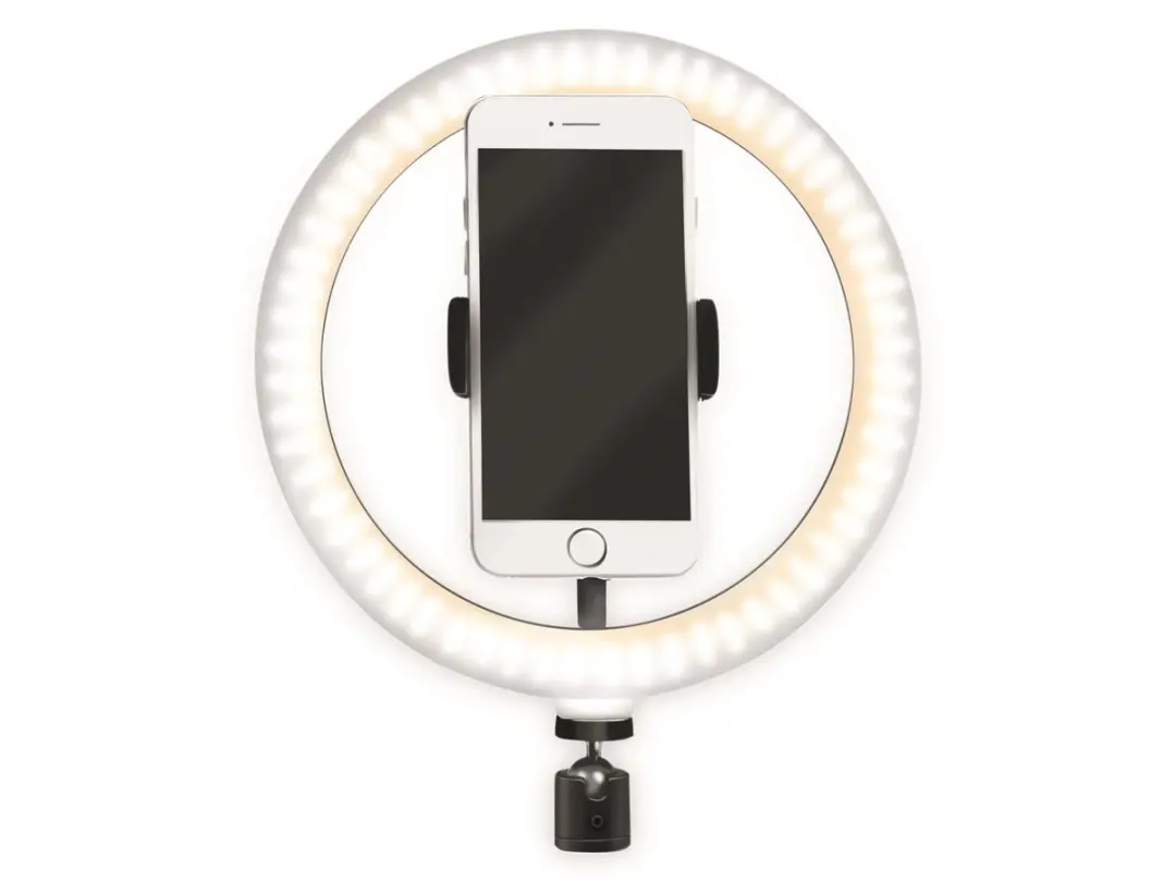 Logilink AA0151 LED-ringlamp 72 lampen - 20cm - Zwart