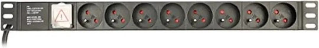 Energenie EG-PDU-014-FC14 19" IEC C14 Schakelbare Stekkerdoos 8x CEE 7/5