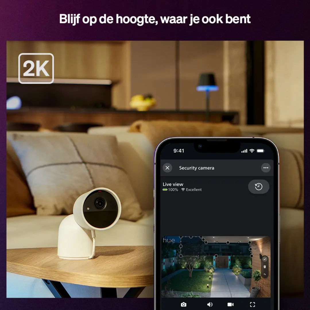 Hue Secure Desktop Camera 2K - Wit