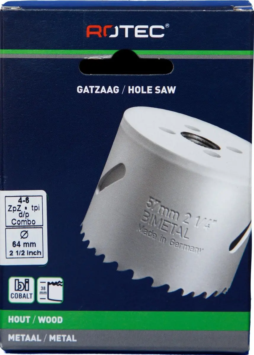 Rotec Cobalt 64mm Gatzaag - 8% - 527.0640