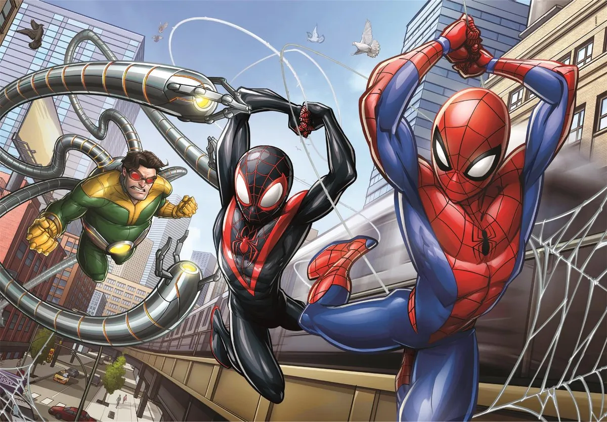 Clementoni Spider-Man Marvel Puzzel 104 Stukjes - Multi Color